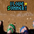 Animated contact sheet showing a beach scene with people lying on sand and text "I LOVE SUMMER!" in pixelated font, arranged in 3x3 grid of sampled frames.