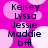 A static image with a bright pink background featuring light pink circular shapes, displaying a vertical list of names in dark blue text.