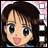 A 48x48 pixel anime-style character icon with a pink and white checkered background on the left, transitioning to black text reading "Anime IM" and "COM" on the right, displayed as a contact sheet of two frames.