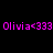 Pixelated text 'Olivia<333' appears in four quadrants with varying background colors and text clarity.