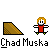 Pixel art animation of a character with blonde hair and red shirt performing various actions on brown ramps against gray background.
