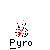 Pixelated icon shows two figures with white faces and red/blue clothing, fire effects, and the text "Pyro" below.