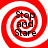 Four identical red and white spiral patterns with black text reading 'Stop and Stare' arranged in a