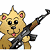 A pixelated cartoon bear holding a rifle on the left side of a contact sheet, with green text reading "Original Icons .com" on a dark green background to the right.