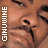 Static 48x48 pixel buddy icon featuring a close-up of a person's face with vertical text reading "Ginuwine" on the left side, rendered in low-resolution pixel art style.