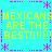 Pixelated cyan background with yellow text repeating 'MEXICANS ARE THE BEST!!!!!!' and pink asterisk-like symbols arranged in horizontal and vertical patterns.