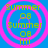 Four identical pixelated icons with blue backgrounds, pink concentric circles, and yellow text reading "Summer 08" and "!!!" arranged in a