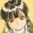 Pixelated static image of a female anime character with dark hair and light skin, wearing a white top against a yellow background.