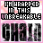Pixelated text reads "I'M WRAPPED IN THIS UNBREAKABLE CHAIN" over a pink gradient background with subtle light effects.
