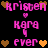 Pixelated text and heart symbols in pink, orange, and brown on black background with animated color shifts.