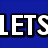 Blue background with white text 'LETSGO' above a pixelated image of a blonde woman with green and blue background elements and 'Kherington' text below.