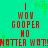 Pixelated red text on cyan background with green square patterns, repeating 'I WON GOOPER NO' and 'MATTER WHAT!' in two vertical
