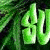 Animated contact sheet showing three frames of a green 3D text logo for "Sublime" with varying transparency and lighting effects on dark backgrounds.