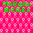 Green text "MoRgAn BrOoKe" repeats across a pink background with white circular patterns, displayed in two of four identical copies each