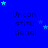 Blue background with repeated 'Unconstitutional' text and scattered light blue stars in a pattern