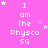 Pink background with white text reading "I am The Physco SG" and scattered star shapes in various sizes.