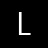 A white capital letter L with a gray shadow effect on a black background, rendered in a flat, minimalist style.