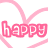 Pixelated pink text 'happy valentine' with a heart outline, animated as the letters shift position.