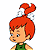 A 50x50 pixel animated buddy icon featuring a cartoon character with red hair and green top on the left, next to green text reading "Original Icons .com" on a dark background.