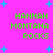 Bright pink background with scattered light blue plus signs and green pixelated text reading "HANNAH MONTANA ROCKS" in four identical blocks.