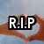 A split-screen image shows two versions of a dog with hands forming a heart shape above, one labeled "R.I.P" and the other "Daisy."