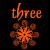A 3x3 contact sheet of animated frames showing orange snowflake-like icons with text above them on a black background, one frame has an orange block overlay with partial text.