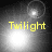 Four grayscale display a bright light source with yellow text reading 'Twilight' beneath each, showing sequential changes in the light's position and intensity