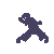 25 dark purple silhouettes on light gray background showing sequential martial arts poses from various angles