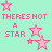 Pixelated image with light green background, pink stars scattered throughout, and pixelated text in pink capital letters reading "THERE'S NOT A STAR IN HEAVEN THAT WE CAN'T REACH IF WE'RE TRYING SO WE'RE BREAKING FREE".