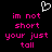 Pixelated pink text on black background with white heart symbol above, displaying 'im not short your just tall' in two identical