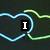 Animated icon with neon heart outlines and text 'I Love Gur!' over a dark background.