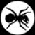 A circular white icon with a black ant silhouette on the left, next to green text reading 'Original Icons .com' on a dark green background.