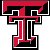 Pixelated red and black stylized 'T' with white outline on white background.