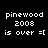 Static pixel art displays four identical text blocks on black background with white retro font.