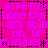Pixelated text repeats across a bright pink background with black dotted lines dividing sections.