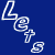 Blue background with white outlined text reading Let's Go wild cats class of 2005 in a scattered layout.