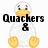 Pixelated duck-like character with orange beak and feet, white body, black eyes; text overlays change across frames.