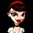 Pixelated cartoon character with red headband and white top on black background, next to green text reading "Original Icons .com" in pixel art style.