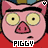 Pixelated cartoon pig face with wide eyes and pink ears, displayed in a 2-frame contact sheet showing slight mouth movement difference.