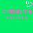 Green background with white pixelated heart symbol above pink text reading 'crazyme' and 'XXOOXX', repeated side-by-side.