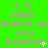 Green background with pink text repeating 'IG Sammi Coblentz anCoblentz anLexy Gouskos!' in three , some instances of 'Gouskos!' have a white star-like pixel cluster