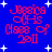 Blue background with white stars and red text reading "Jessica O'Hs Class of 2011" in pixelated font.