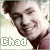 Pixelated portrait of a smiling person with dark hair and beard, featuring green text reading 'Chad' at the bottom left.