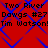 Red background with blue diamond lattice pattern and repeated black text "Two River Dawgs #27 Tim Watson!" in pixelated font.
