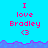 Pixelated text on cyan background with purple wave border; repeated 'I love Bradley <3' in pink and red, some frames show gray area replacing right section.
