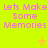 Bright yellow background with pink pixelated text reading "Lets Make Some Memories" in four identical quadrants, each containing a single orange star.