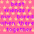 Static image with pink background, yellow stars, and purple text repeating 'best friends r nvr bored when there together' in a pattern