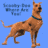 A pixelated dog with a blue collar stands in profile against colored backgrounds, text above reads 'Today's Dog Where Are You?'