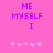 Pixelated text and flower icons on a pink background with purple lettering.