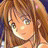 A pixelated anime-style character with long brown hair and green eyes appears on the left side of a contact sheet, while the right side displays text reading "Anime IM" above "COM" in white pixelated font against black background.